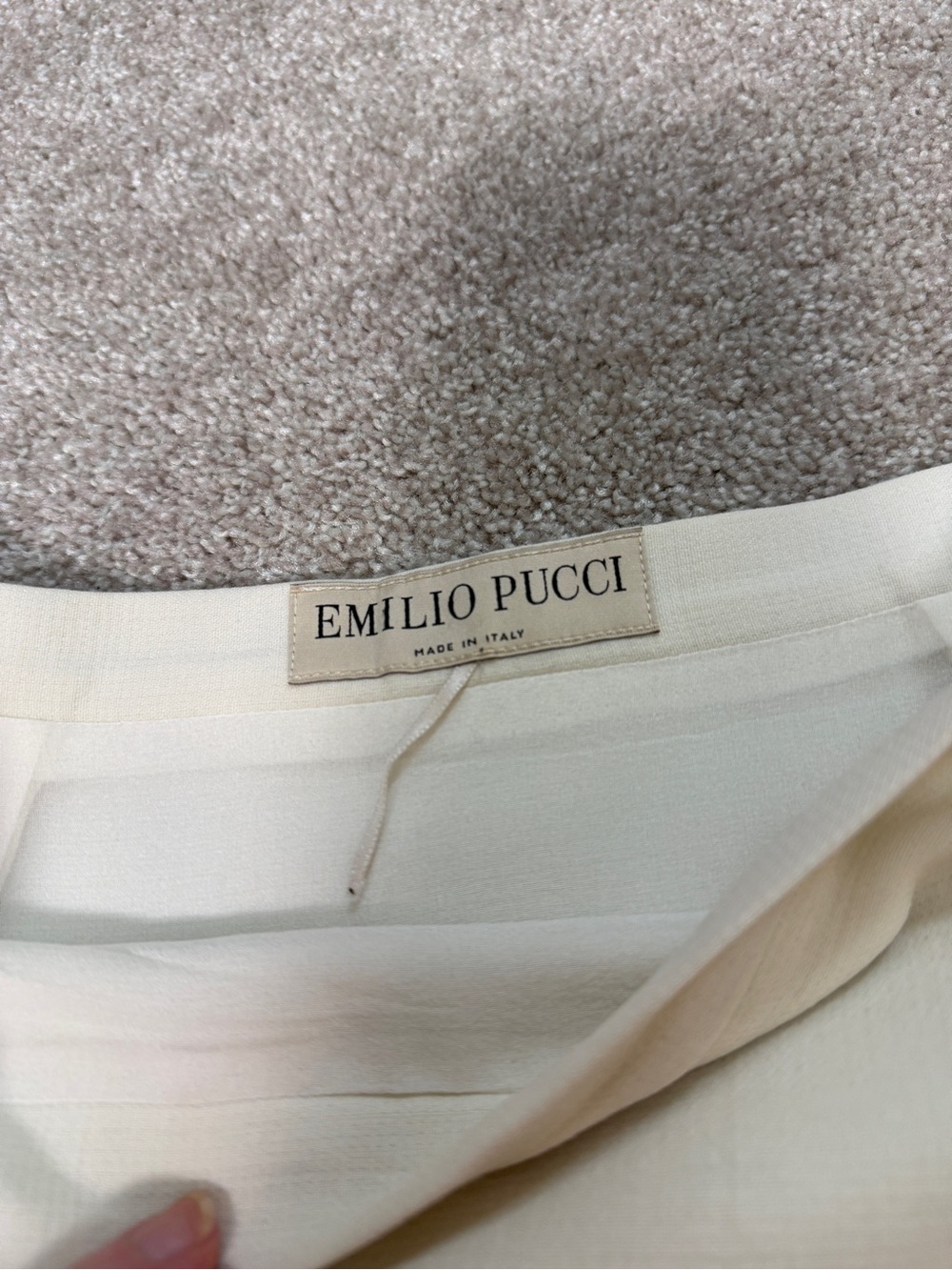 EMILIO PUCCI | Ivory Virgin Wool Draped Ruffle Mini Skirt | IT 40 / US 6 - Picture 6 of 16